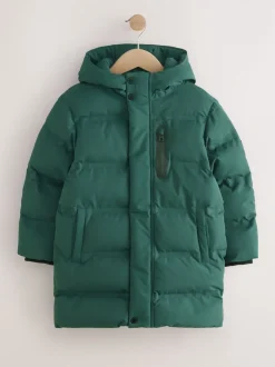 Next Vert kaki - Doudoune imperméable à Gamme longue doublée de polaire (3-17ans) Online