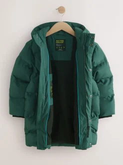 Next Vert kaki - Doudoune imperméable à Gamme longue doublée de polaire (3-17ans) Online