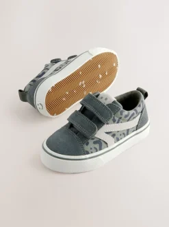 Next - Fermeture par contact Skate Trainers Vert kaki Discount