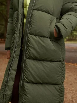 Next Vert kaki - Manteau long rembourré imperméable Best