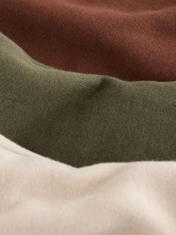 Next Vert kaki / Marron rouille / Écru - Lot de 3 joggings Soft Touch (3mois-7ans) Outlet