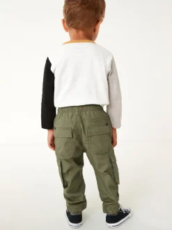 Next Vert kaki - Pantalon cargo doublé (3mths-7yrs) Best