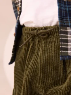 Next Vert kaki - Pantalon cargo en velours côtelé (3mths-7yrs) New