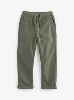 Next Vert kaki - Pantalon Pull-On à Taille Côtelée (3-16ans) Sale