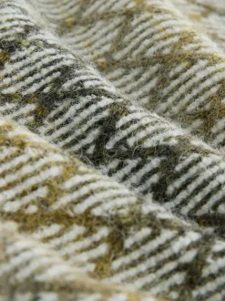 Next Vert kaki - Pulls décontractés à col rond à motif ombre losanges texturé en laine Outlet