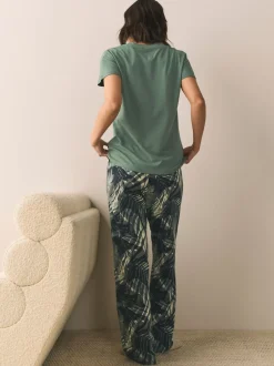 Next Vert kaki - Pyjama à manches courtes Hot