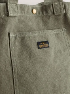 Next Vert kaki - Sac cabas en coton Discount