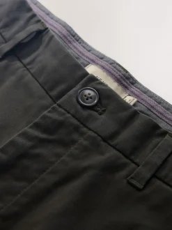 Next - Slim Fit (Slim Fit) - Pantalon chino stretch Vert kaki Discount