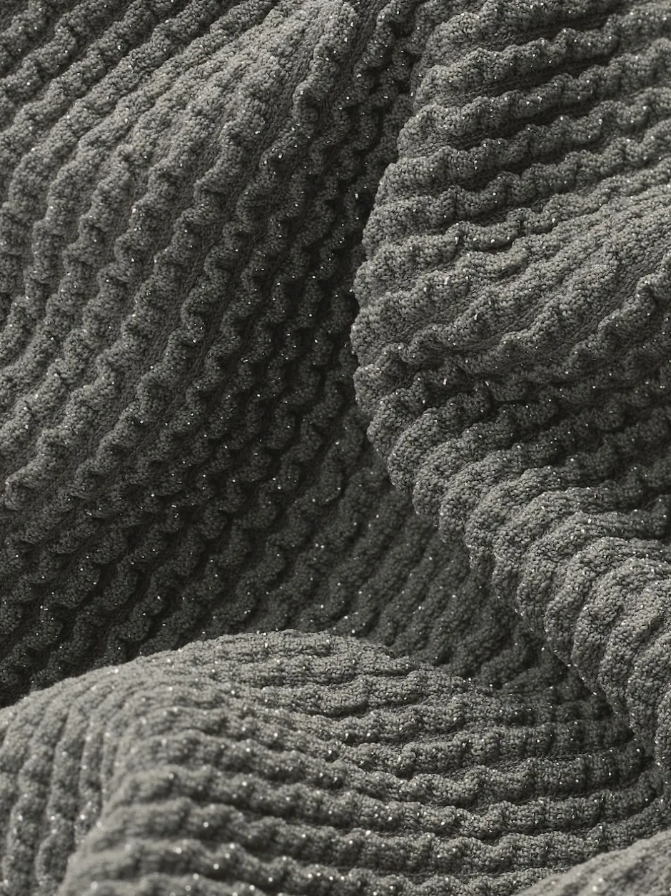 Next - Maillot de bain plongeant et galbant avec contrôle du ventre Vert kaki pailleté Online