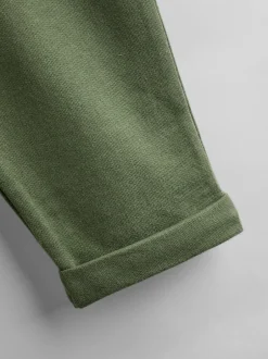 Jojo Maman Bébé Vert kaki rayé et kaki - Lot de 2pantalons de jogging à rayures et unis Discount