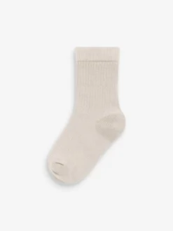 Next Vert kaki/gris - Paquet de chaussettes en coton riche à fines côtes 7 Sale