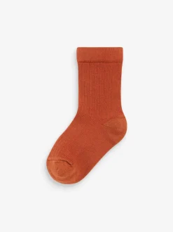 Next Vert kaki/gris - Paquet de chaussettes en coton riche à fines côtes 7 Sale
