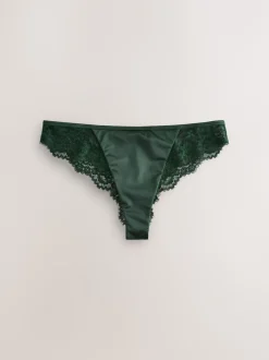 Next Vert émeraude - Culotte en dentelle à dos nœud Sale