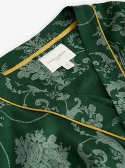 Laura Ashley - Peignoir Josette Vert émeraude Hot