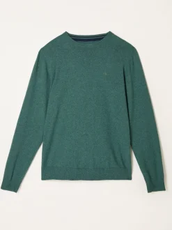 Fat Face Vert émeraude - Pull FatFace en maille à Col rond Online