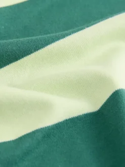 Next - T-shirt oversize décontracté boxy épais à col ras du cou Vert Monochrome Outlet