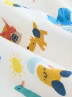 Next Vert motif ferme - Lot de 5 bodies bébé à manches courtes