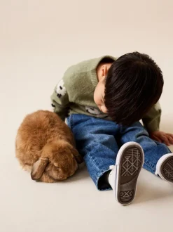 Next Vert mouton - Pull col rond en maille (3mois-7ans) Best