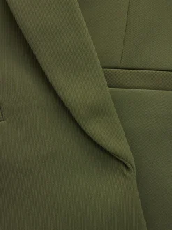Next - Blazer décontracté à manches froncées Vert olive