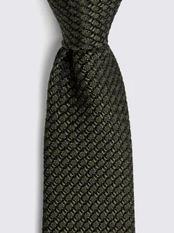 MOSS - Cravate Grenadine Vert olive Online