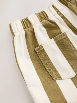 Next Vert olive - Pantalons à rayures (3mois-7ans) Sale