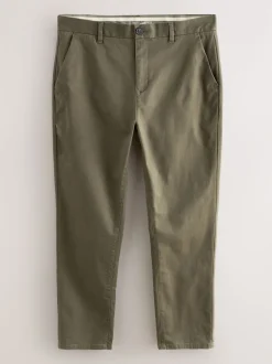 Next - Slim Fit (Slim Fit) - Pantalon chino stretch Vert olive Online