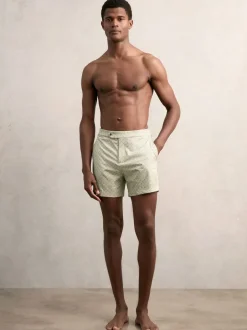 Reiss Vert pistache - Short Caprio imprimé géométrique de bain Online