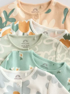 Next Vert sauge imprimé floral - Combinaisons de sommeil pour bébé 5 Pack (0mois-2ans) Sale