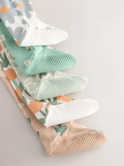 Next Vert sauge imprimé floral - Combinaisons de sommeil pour bébé 5 Pack (0mois-2ans) Sale