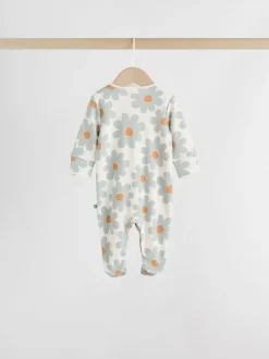 Next Vert sauge imprimé floral - Combinaisons de sommeil pour bébé 5 Pack (0mois-2ans) Sale