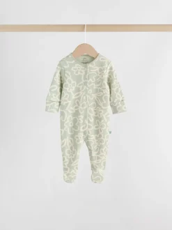 Next Vert sauge imprimé floral - Combinaisons de sommeil pour bébé 5 Pack (0mois-2ans) Sale