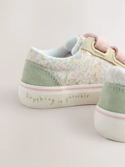 Next Vert sauge imprimé floral - Formateurs touch Fastening Best