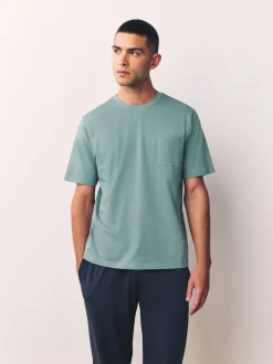 Next Vert sauge/gris ardoise - Ensemble de 2 pyjamas longs ouverts en jersey Clearance