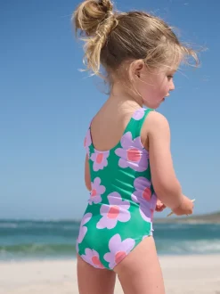 Next Vert Stampy Fleuri - Maillot de bain (3mths-7yrs) New