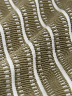 Next Vert/Blanc - Polos à quart de tour Vertical Rayure Sale