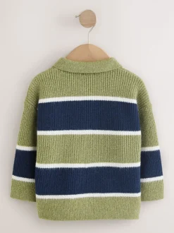 Next Vert/Bleu - Polo de rugby à rayures en maille (3mois7ans) Best