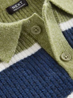 Next Vert/Bleu - Polo de rugby à rayures en maille (3mois7ans) Best