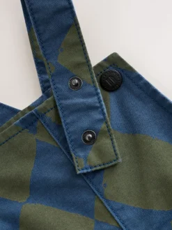 Next Vert/bleu Harlequin - Salopette (3mths-7yrs) Clearance