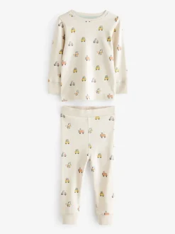 Next - Lot de 3 pyjamas Snuggle courts (9mois-10ans) Vert/Bleu Transport Hot