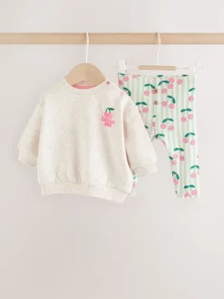 Next Vert/Gris - Ensemble 2 Pieces pour Sweat-shirt et Leggings BÉBÉ (0mois-2ans) Clearance