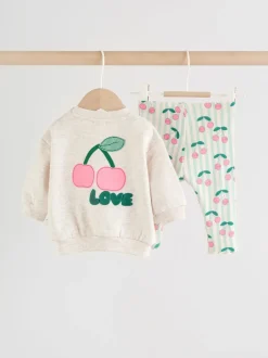 Next Vert/Gris - Ensemble 2 Pieces pour Sweat-shirt et Leggings BÉBÉ (0mois-2ans) Clearance