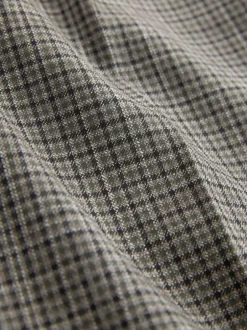 Next Vert/Gris - Pantalon slim à carreaux