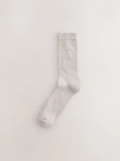 Next Vert/neutre - Lot de chaussettes épaisses brodées 10 Discount