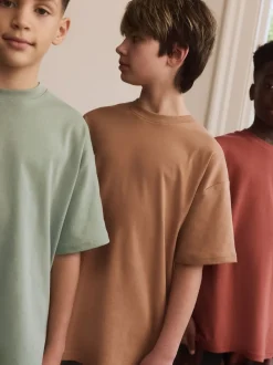 Next Vert/orange - Pyjama court à carreaux tissés 3 Pack (3-16ans) New