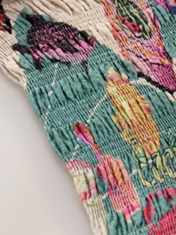 Next vert/rose - Combinaison bandeau froncée Online