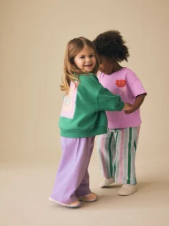 Next vert/rose - Ensemble haut et pantalon Lot 2 (3mois à7ans)