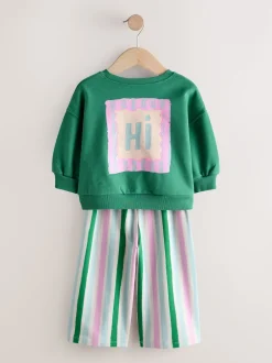 Next vert/rose - Ensemble haut et pantalon Lot 2 (3mois à7ans)