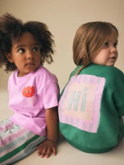 Next vert/rose - Ensemble haut et pantalon Lot 2 (3mois à7ans)