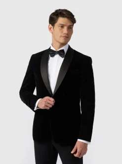 Antique Rogue Veste en velours à revers châle Outlet