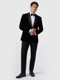 Antique Rogue Veste en velours à revers châle Outlet